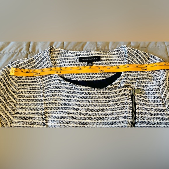 Banana Republic Striped Ruffle Sleeve Jacket - Picture 13 of 15